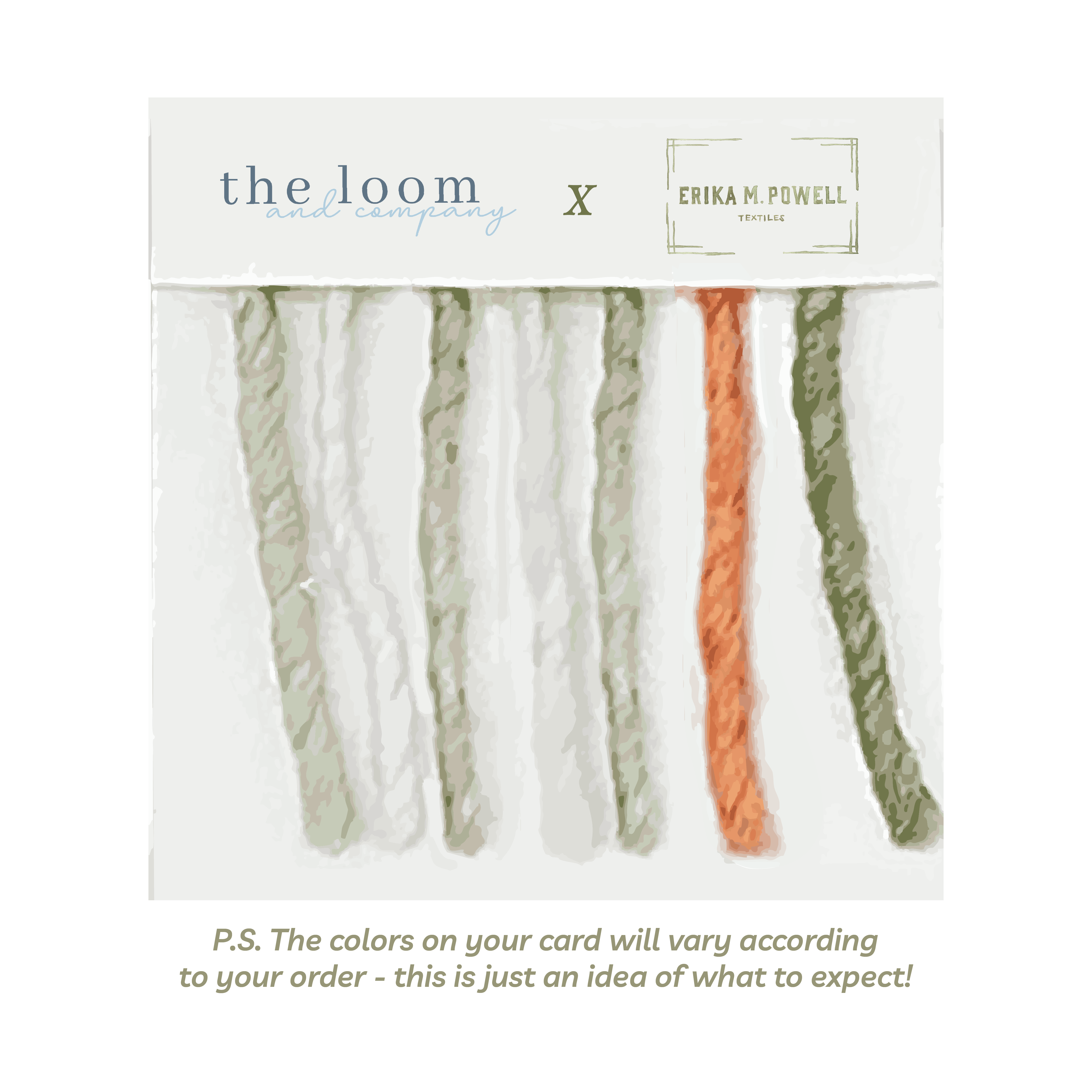 loom & co x erika powell | morgan moss color card– The Loom and Company