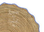 loom & co x spruced up tree skirt | cornflower