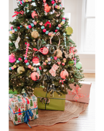 loom & co x spruced up tree skirt | peony