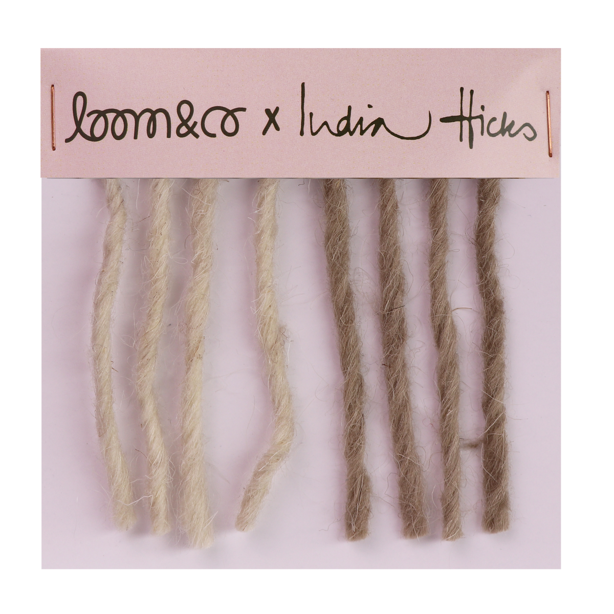 loom & co x india hicks | joker's rosette | antique ivory | color card