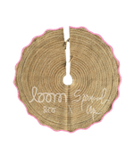 loom & co x spruced up tree skirt | peony