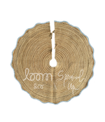 loom & co x spruced up tree skirt | powder