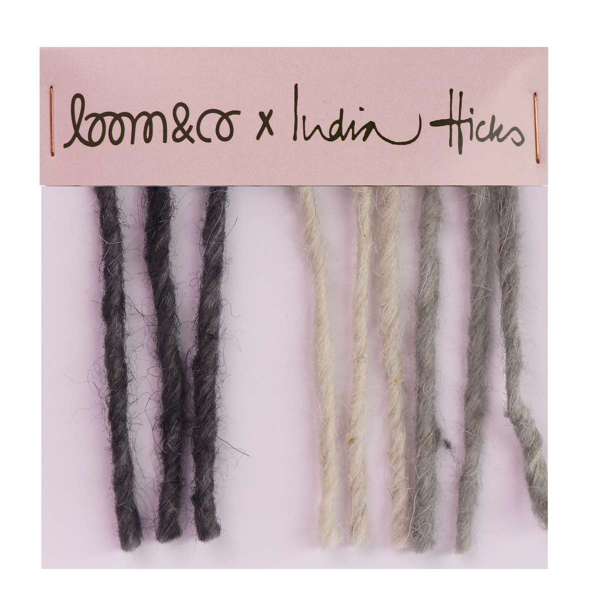 loom & co x india hicks | queen's bloom | summer storm | color card