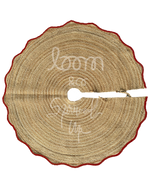 loom & co x spruced up tree skirt | cherry