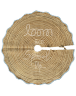 loom & co x spruced up tree skirt | powder