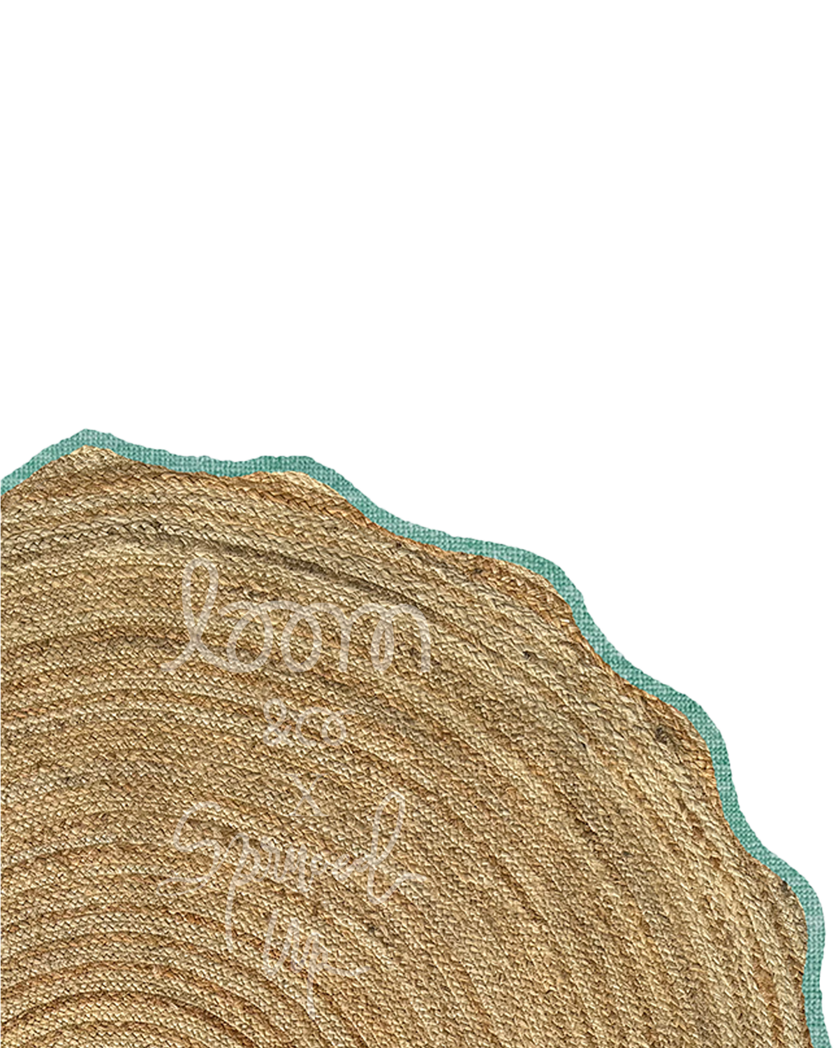 loom & co x spruced up tree skirt | jade