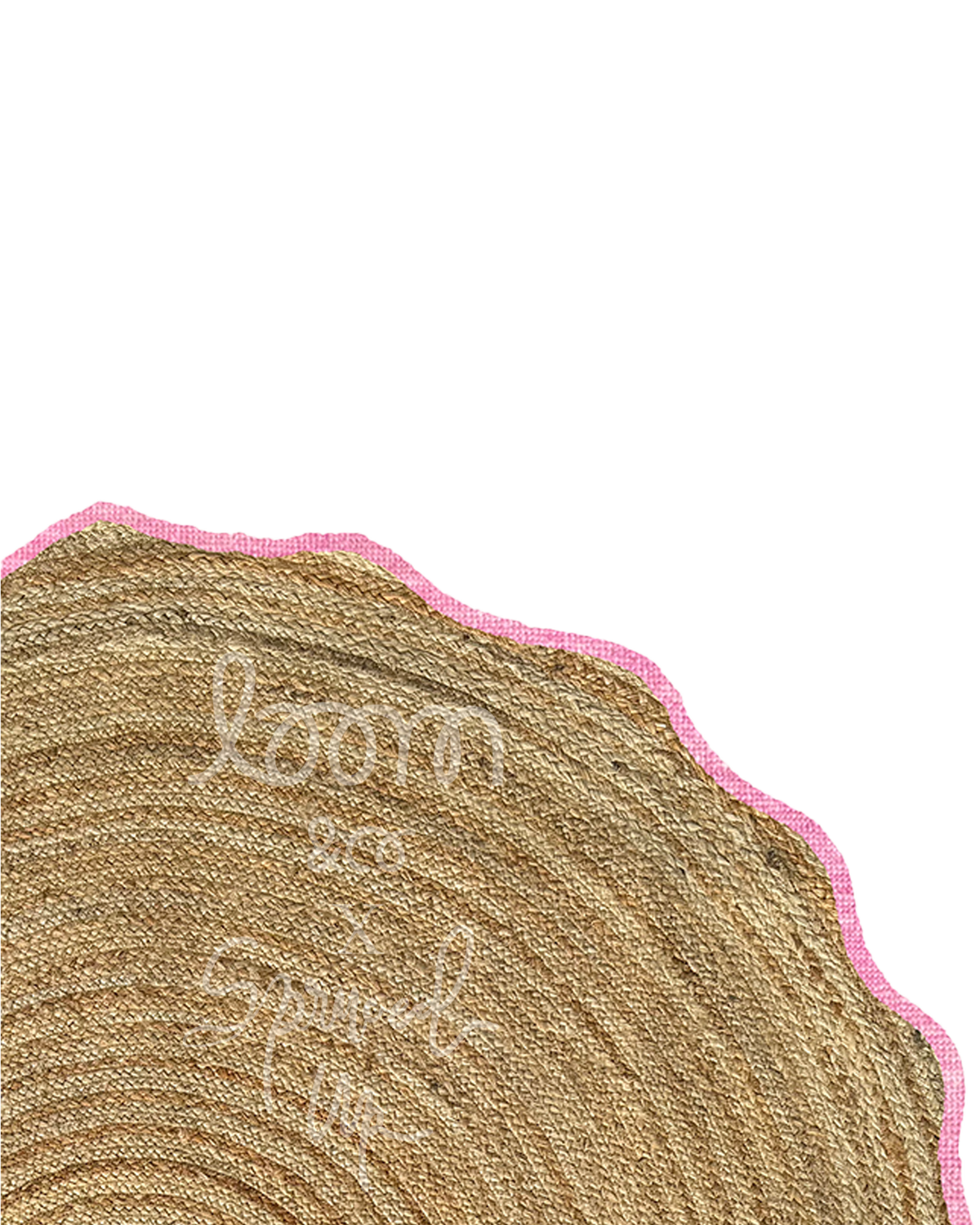 loom & co x spruced up tree skirt | peony