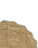 loom & co x spruced up tree skirt | powder