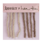 loom & co x india hicks | joker's rosette | antique ivory | color card