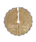 loom & co x spruced up tree skirt | cornflower