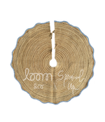 loom & co x spruced up tree skirt | hydrangea