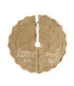 loom & co x spruced up tree skirt | tangerine