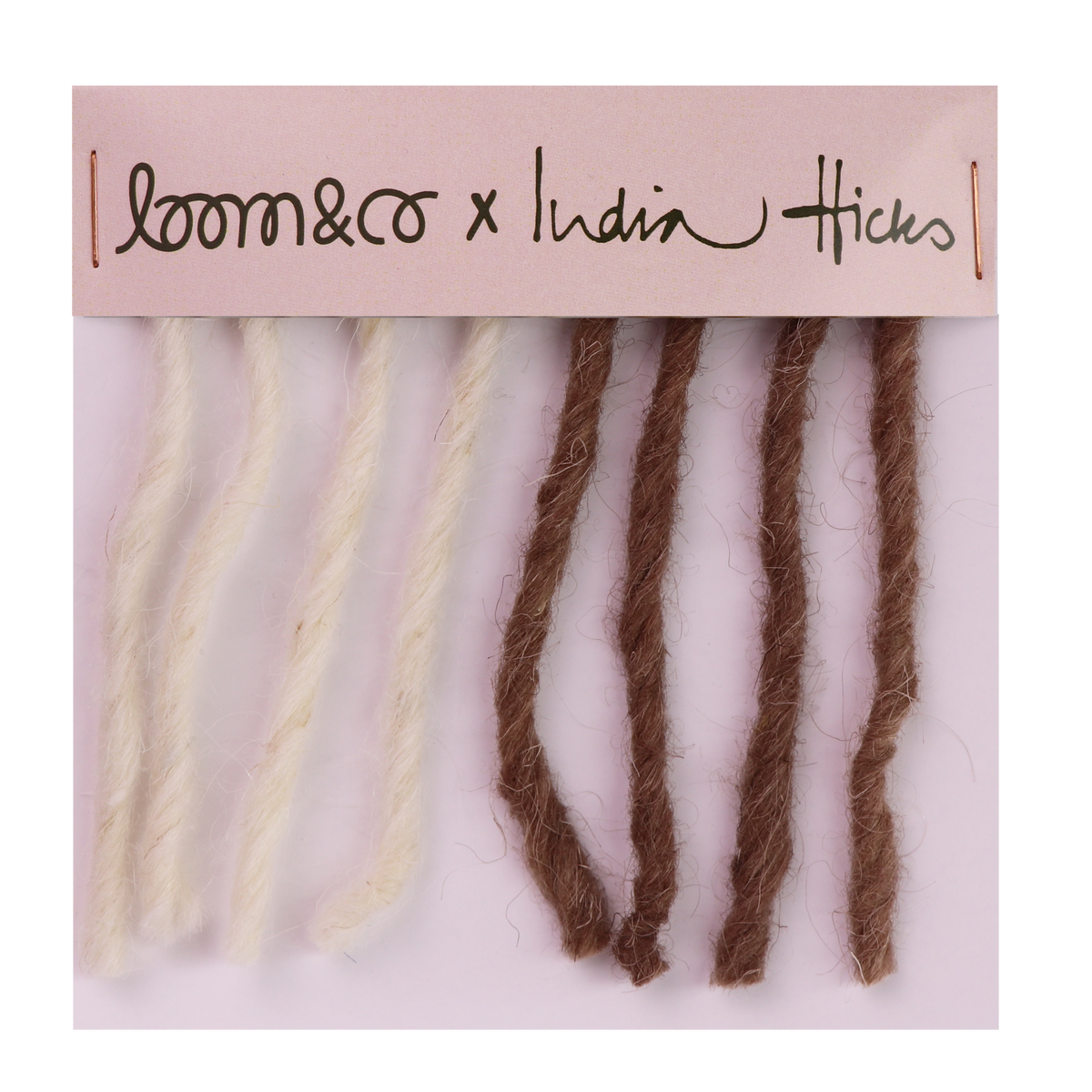 loom & co x india hicks | shuffle & deal | chocolate | color card