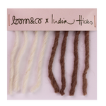loom & co x india hicks | shuffle & deal | chocolate | color card