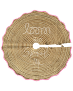 loom & co x spruced up tree skirt | peony