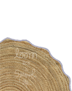 loom & co x spruced up tree skirt | lavender