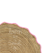 loom & co x spruced up tree skirt | peony